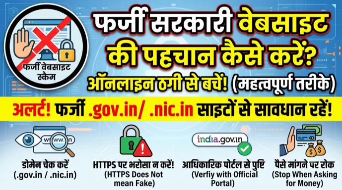 फर्जी सरकारी वेबसाइट की पहचान कैसे करें? ऑनलाइन ठगी से बचने के लिए अपनाएं ये जरूरी तरीके
